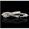 Image 3 : Platinum 0.84ctw Diamond Ring Wedding Set