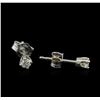 Image 2 : 0.20ctw Diamond Stud Earrings - 14KT White Gold