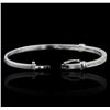 Image 3 : 14KT White Gold 0.60ctw Diamond Bangle