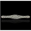 Image 1 : 18KT White Gold 0.51ctw Diamond Brooch