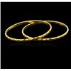 Image 2 : 22KT Yellow Gold Fancy Bangle Bracelet