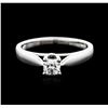 Image 1 : Platinum 0.30ct Diamond Solitaire Ring