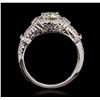 Image 3 : 18KT White Gold 1.44ctw Diamond Ring