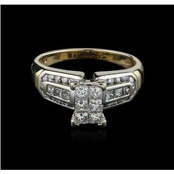 14KT Yellow Gold 1.25ctw Diamond Ring