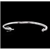 Image 3 : 1.00ctw Diamond Bangle Bracelet - 14KT White Gold