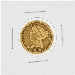 1899-S $5 Liberty Head Half Eagle Coin