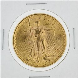 1924 $20 AU St. Gaudens Double Eagle Coin