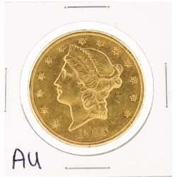 1906-S $20 Au Liberty Head Double Eagle Coin