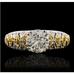 18KT Two-Tone Gold 2.05ctw Diamond Ring