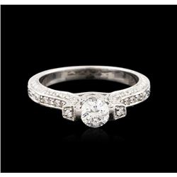 14KT White Gold 0.76ctw Diamond Ring