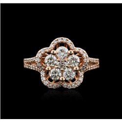 14KT Rose Gold 1.19ctw Diamond Ring