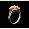 Image 3 : 14KT Rose Gold 1.19ctw Diamond Ring