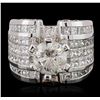 Image 1 : 18KT White Gold 12.74ctw Diamond Ring