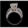 Image 4 : 18KT White Gold 12.74ctw Diamond Ring
