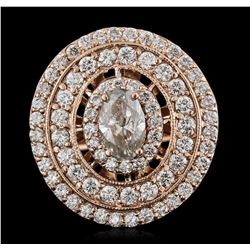 14KT Rose Gold 1.76ctw Diamond Ring