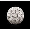 Image 1 : 14KT White Gold 11.67ctw Diamond Ring