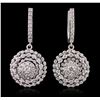 Image 1 : 14KT White Gold 2.48ctw Diamond Earrings