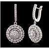 Image 2 : 14KT White Gold 2.48ctw Diamond Earrings