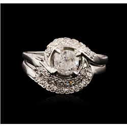 14KT White Gold 0.85ctw Diamond Ring