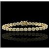 Image 1 : 14KT Yellow Gold 10.04ct Diamond Tennis Bracelet