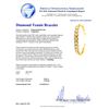 Image 4 : 14KT Yellow Gold 10.04ct Diamond Tennis Bracelet