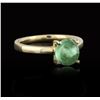 Image 2 : 14KT Yellow Gold 2.36ct Emerald Ring