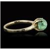 Image 3 : 14KT Yellow Gold 2.36ct Emerald Ring