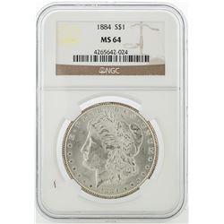 1884 NGC MS64 Morgan Silver Dollar