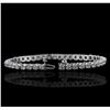 Image 3 : 14KT White Gold 4.15ctw Diamond Tennis  Bracelet