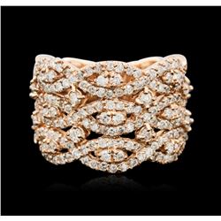 14KT Rose Gold 1.40ctw Diamond Ring