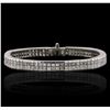 Image 1 : Platinum 7.77ctw Diamond Bracelet