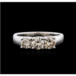 14KT White Gold 0.90ctw Diamond Ring