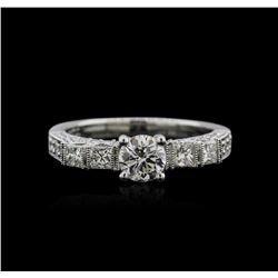 18KT White Gold 1.21ctw Diamond Ring