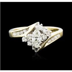 14KT Two-Tone Gold 0.75ctw Diamond Ring