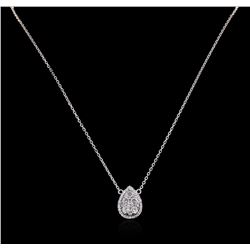 14KT White Gold 0.85ctw Diamond Necklace