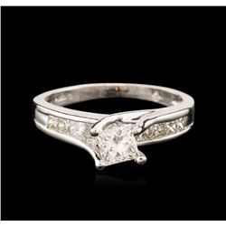 Platinum 0.86ctw Diamond Ring