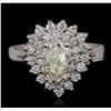 Image 1 : 14KT White Gold 1.04ctw Diamond Ring