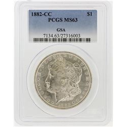 1882-CC PCGS MS63 Morgan Silver Dollar