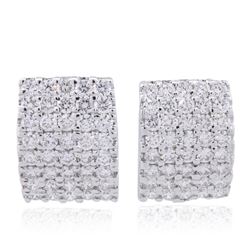 14KT White Gold 2.34ctw Diamond Earrings