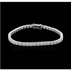 18KT White Gold 9.04ctw Diamond Tennis Bracelet