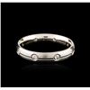 Image 1 : 14KT White Gold 0.12ctw Diamond Ring