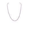 Image 1 : 14KT White Gold 14.08ctw Pink Sapphire and Diamond Necklace