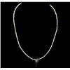 Image 1 : 14KT Yellow Gold 32.99ctw Rough Diamond Necklace With Charm