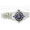 Image 8 : Rolex Stainless Steel Diamond and Sapphire DateJust Ladies Watch