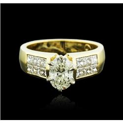 18KT Yellow Gold 1.29ctw Diamond Ring