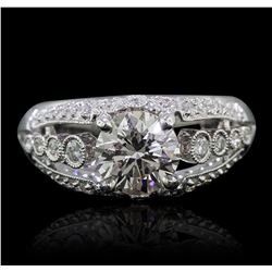 18KT White Gold 1.73ctw Diamond Ring