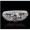Image 1 : 18KT White Gold 1.73ctw Diamond Ring