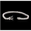 Image 3 : 14KT White Gold 6.05ctw Diamond Tennis Bracelet