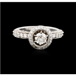 14KT White Gold 1.61ctw Diamond Ring