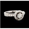 Image 2 : 14KT White Gold 1.61ctw Diamond Ring
